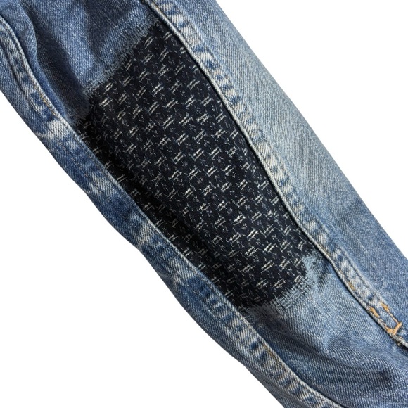 MADEWELL Boho American Flag Embellished Jean Jacket Size XS -- GORGEOUS!!! - Picture 5 of 11